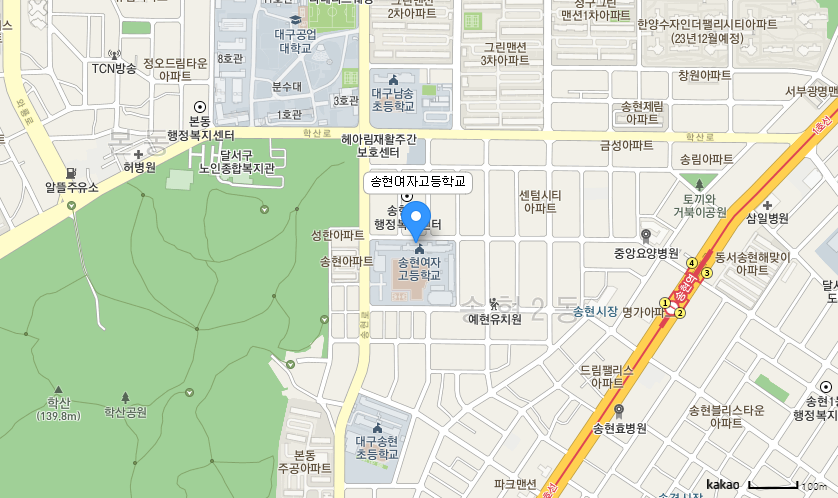 학교 찾아오시는 길 지도